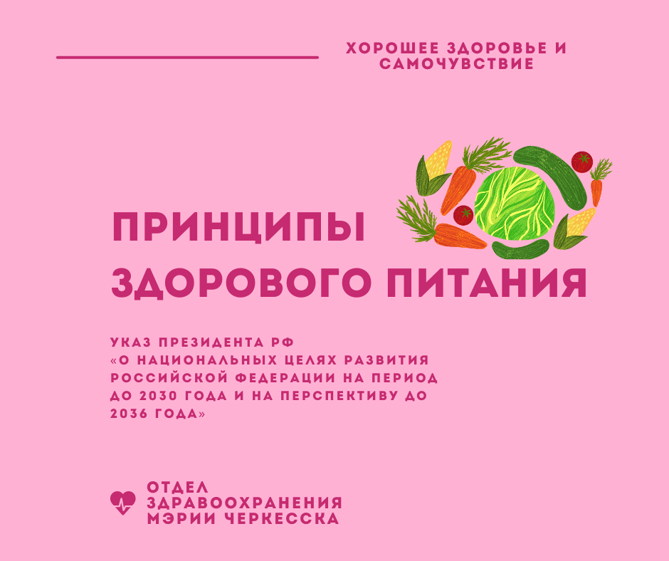 Выбирайте долгую и здоровую жизнь: принципы правильного питания